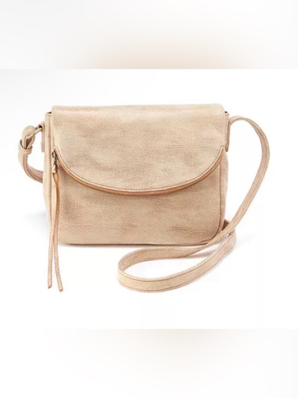 HOBO‎ Fern Messenger Crossbody Bag Gold Leaf